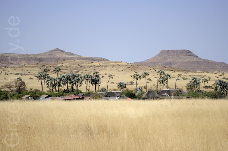 Blick auf die Palmwag Lodge