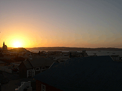 L&uuml;deritz, Sonnenuntergang