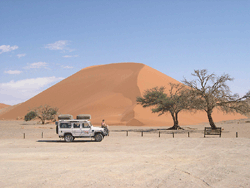 Fahrt zum Sossusvlei, 1. Stopp an der ber&uuml;hmten D&uuml;ne 45