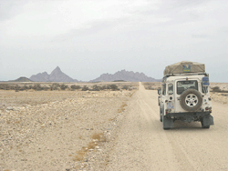 Auf dem Weg zur Spitzkoppe
