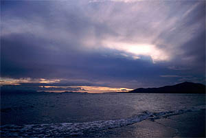 Sonnenuntergang am Strand von Puerto del Carmen